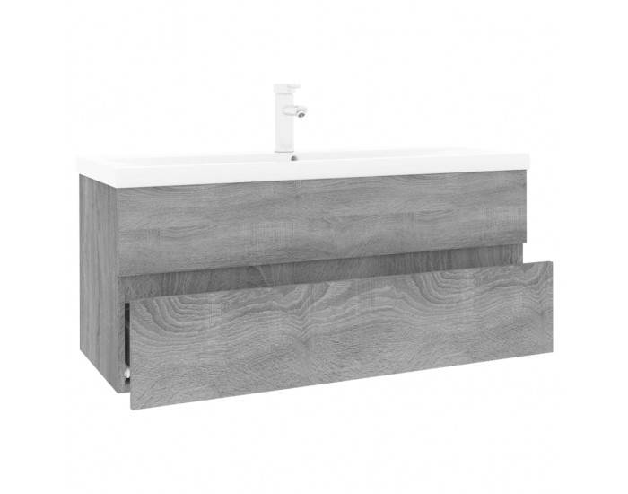 Sonata H Шкаф за мивка с вградена мивка, сив сонома, инженерно дърво