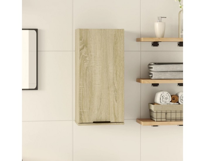 Sonata H Шкаф за баня за стенен монтаж, дъб сонома, 32x20x67 см