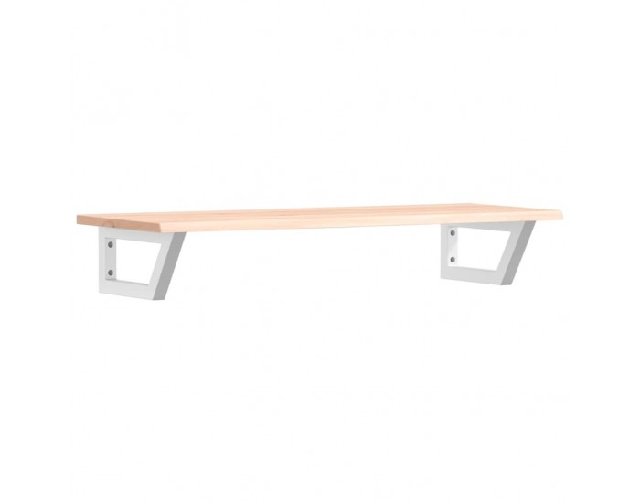 Sonata H Стенен рафт за мивка, стомана и масивно дърво дъб