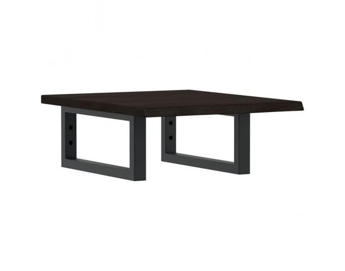 Sonata H Стенен рафт за мивка, стомана и масивно дърво дъб