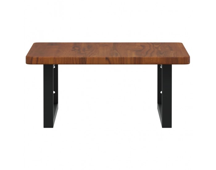 Sonata H Стенен рафт за мивка, стомана и масивно дърво дъб