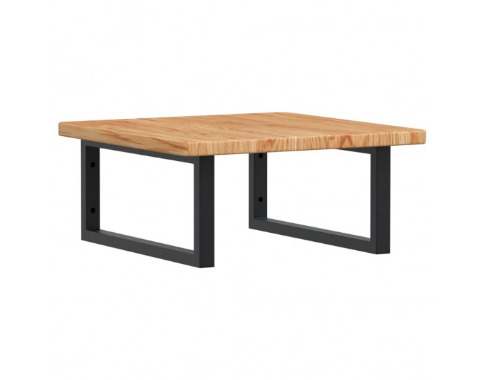 Sonata H Стенен рафт за мивка, стомана и масивно дърво дъб