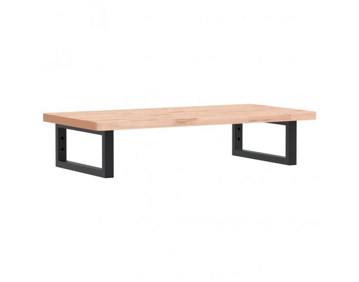 Sonata H Стенен рафт за мивка, стомана и масивно дърво бук