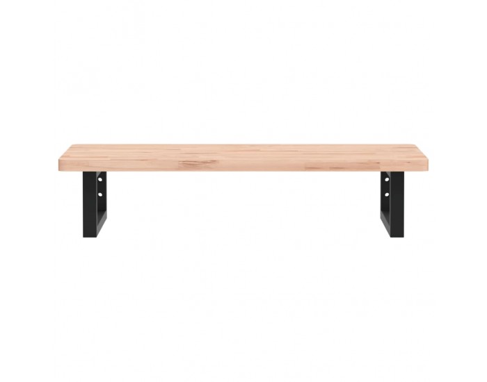 Sonata H Стенен рафт за мивка, стомана и масивно дърво бук