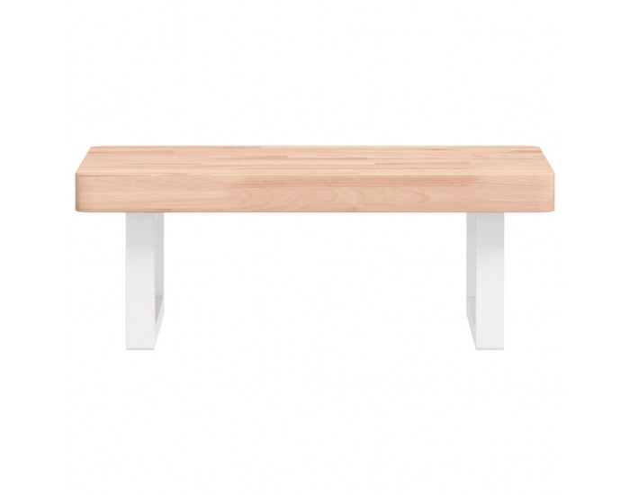 Sonata H Стенен рафт за мивка, стомана и масивно дърво бук