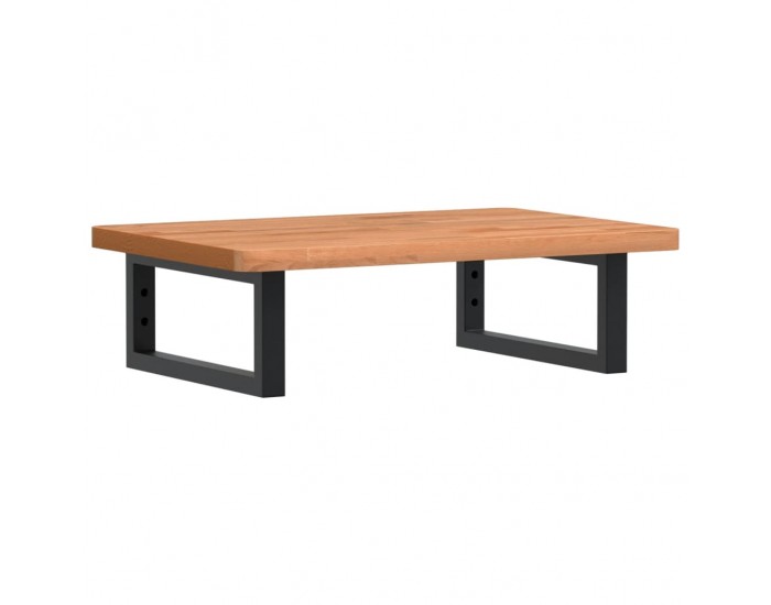 Sonata H Стенен рафт за мивка, стомана и масивно дърво бук