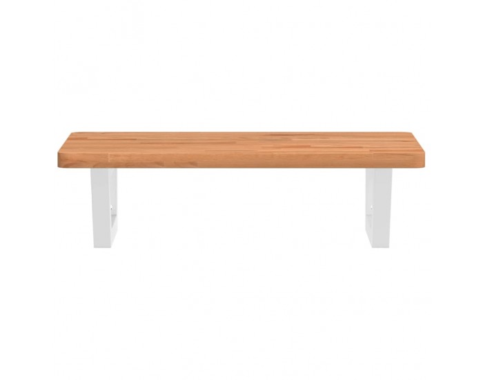 Sonata H Стенен рафт за мивка, стомана и масивно дърво бук