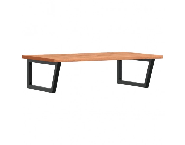 Sonata H Стенен рафт за мивка, стомана и масивно дърво бук