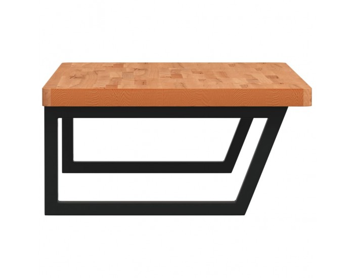 Sonata H Стенен рафт за мивка, стомана и масивно дърво бук