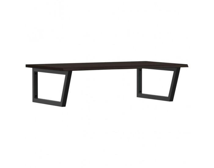 Sonata H Стенен рафт за мивка, стомана и масивно дърво дъб