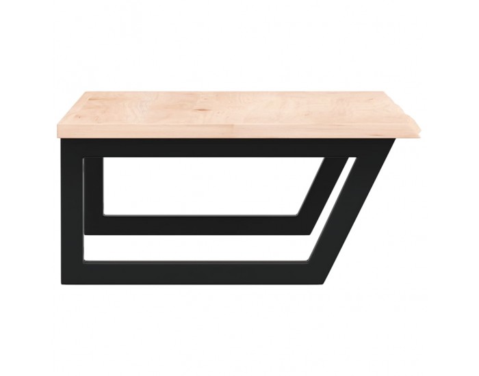 Sonata H Стенен рафт за мивка, стомана и масивно дърво дъб