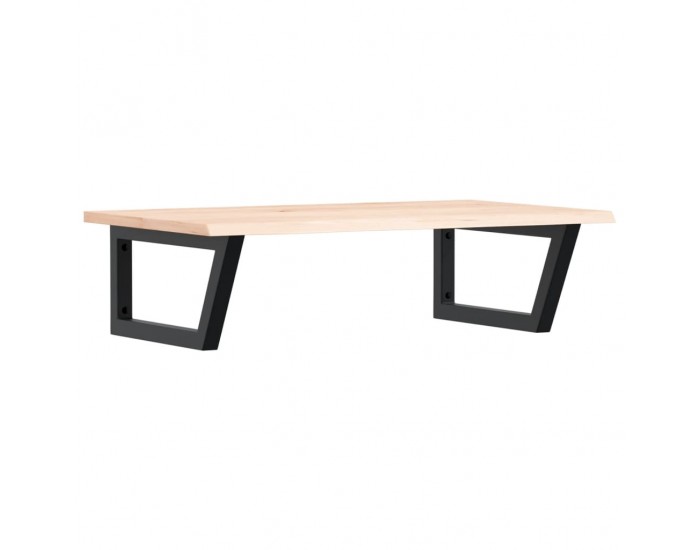 Sonata H Стенен рафт за мивка, стомана и масивно дърво дъб