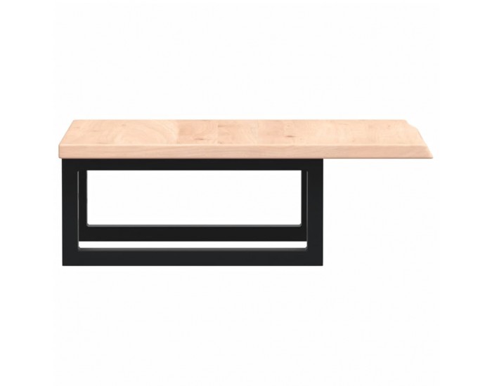 Sonata H Стенен рафт за мивка, стомана и масивно дърво дъб