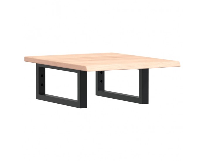 Sonata H Стенен рафт за мивка, стомана и масивно дърво дъб