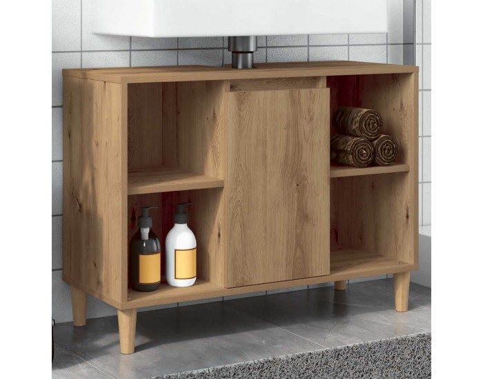 Sonata H Шкаф за баня, дъб артизан, 80x33x60 см, инженерно дърво