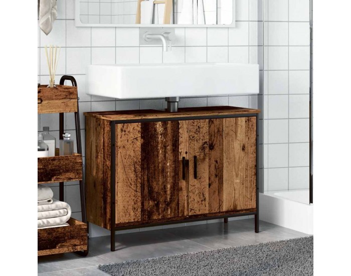 Sonata H Шкаф за мивка, старо дърво, 80x30x60 см, инженерно дърво