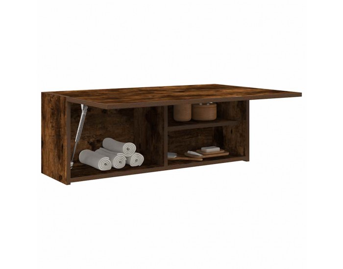 Sonata H Стенен шкаф за баня, опушен дъб, 80x25x30 см, инженерно дърво