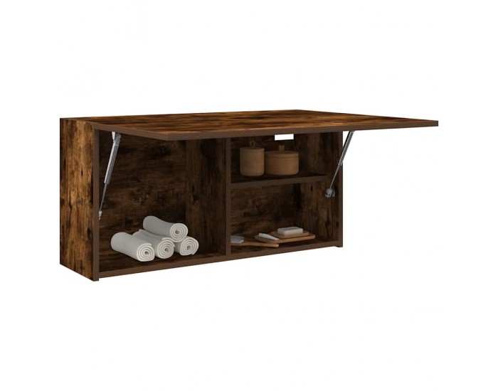 Sonata H Стенен шкаф за баня, опушен дъб, 80x25x40 см, инженерно дърво