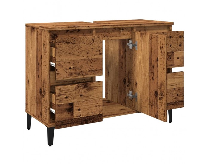 Sonata H Шкаф за мивка, старо дърво, 80x33x60 см, инженерно дърво