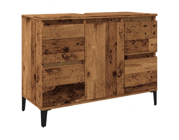 Sonata H Шкаф за мивка, старо дърво, 80x33x60 см, инженерно дърво