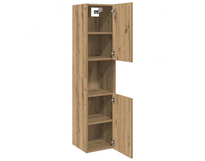 Sonata H Висящ шкаф за баня, дъб артизан, 30x30x130 см, инженерно дърво