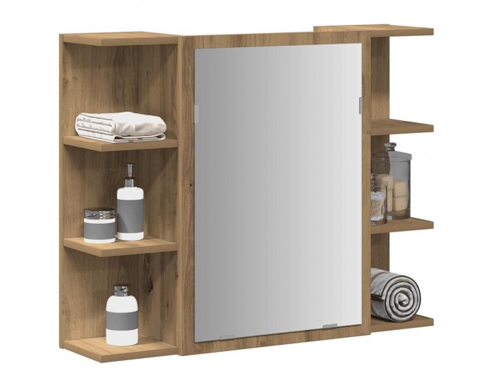 Sonata H Шкаф с огледало за баня Artisan дъб инженерно дърво
