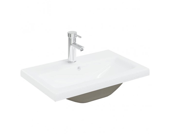 Sonata H шкаф за мивка с вграден басейн и смесител Старо дърво