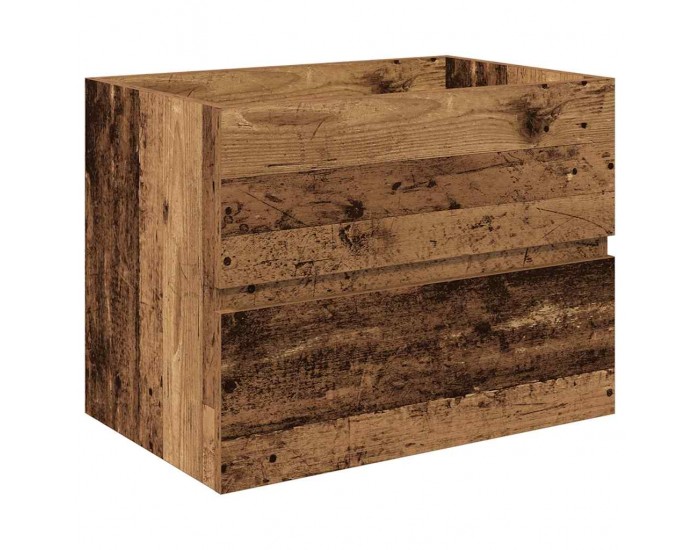 Sonata H шкаф за мивка с вграден басейн и смесител Старо дърво