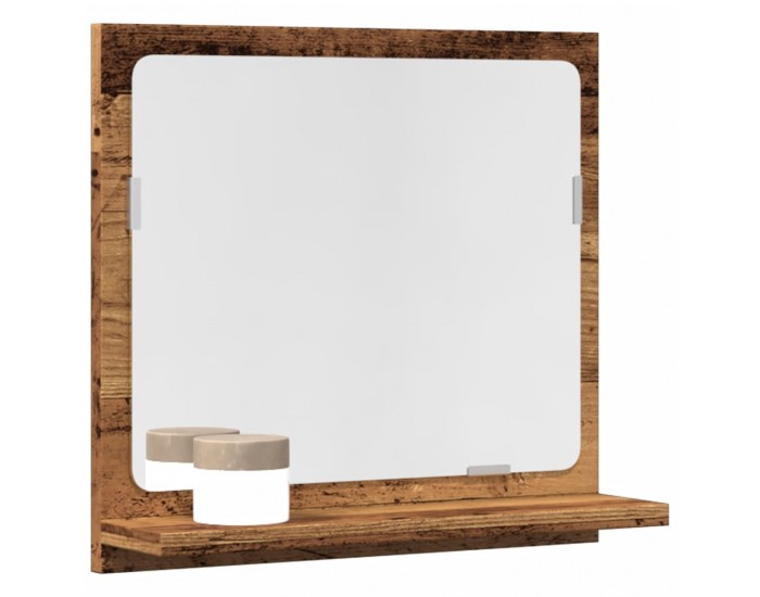 Sonata H Огледален шкаф за баня от старо дърво 40x11x37 cm