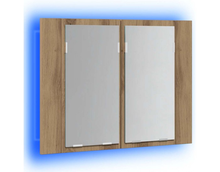 Sonata H LED огледален шкаф Artisan Oak 60x12x45 cm Инженерна дървесина