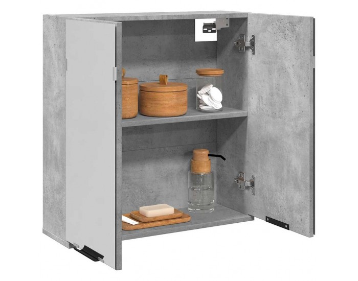 Sonata H Огледален шкаф за баня Бетон сив Инженерна дървесина