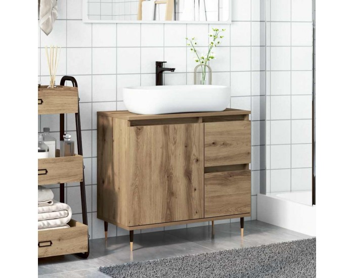 Sonata H Шкаф за баня Artisan Oak 65x33x60 cm Инженерна дървесина