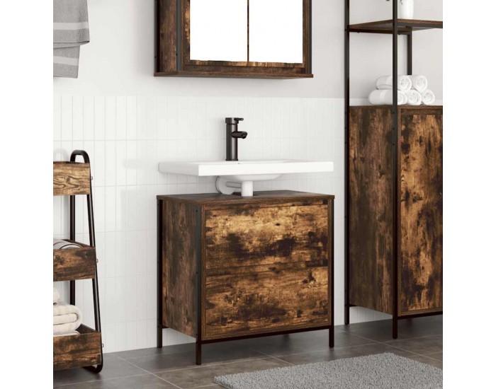 Sonata H Шкаф за баня с чекмеджета опушен дъб 60x34,5x60 cm