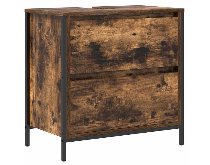 Sonata H Шкаф за баня с чекмеджета опушен дъб 60x34,5x60 cm