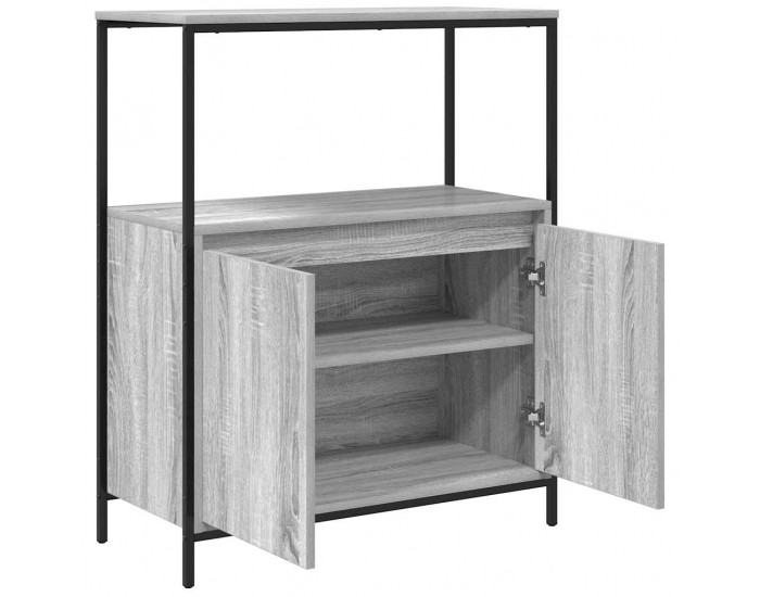 Sonata H Шкаф за баня с рафтове сив сонома 76,5x35x95 cm