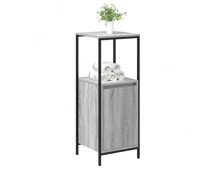 Sonata H Шкаф за баня с рафтове сив сонома 36x35x95 cm