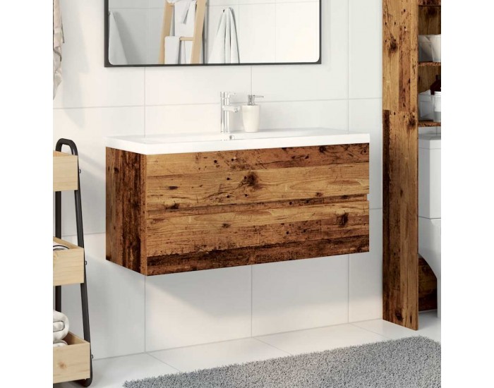 Sonata H шкаф за мивка с вграден басейн Старо дърво