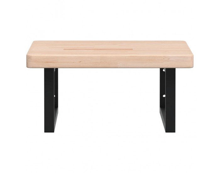 Sonata H Стенен рафт за мивка, стомана и масивно дърво дъб