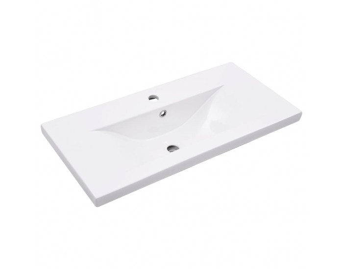 Sonata H Рамка за мивка за баня с вграден умивалник, черна, желязна