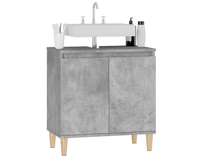 Sonata H Шкаф за мивка, бетонно сиво, 58x33x60 см, инженерно дърво