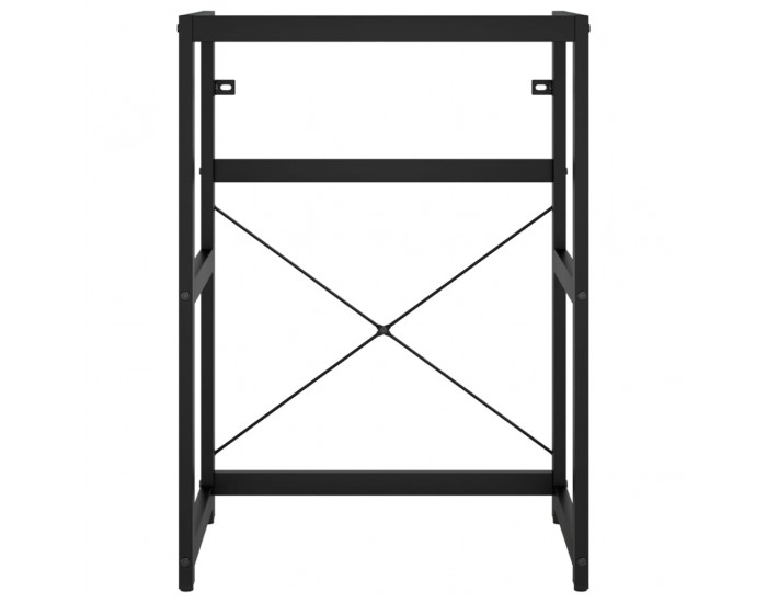 Sonata H Рамка за мивка за баня, черна, 59x38x83 см, желязо