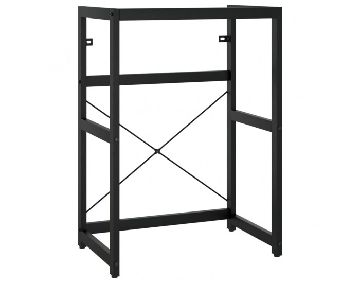 Sonata H Рамка за мивка за баня, черна, 59x38x83 см, желязо