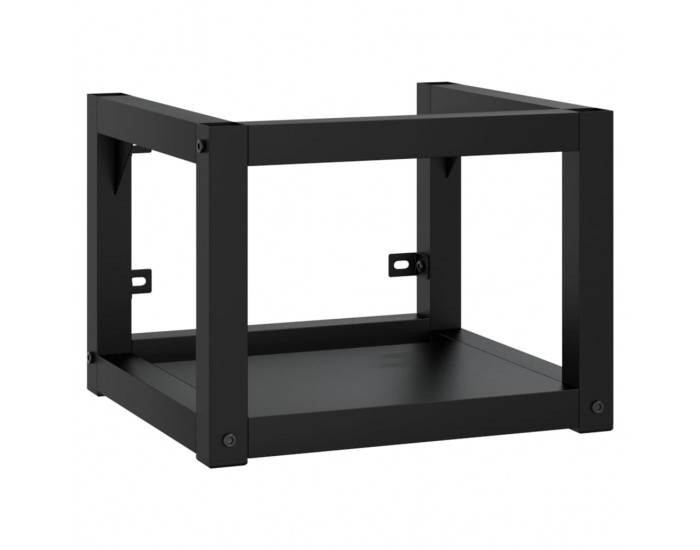 Sonata H Рамка за мивка за баня стенен монтаж черна 40x38x31 см желязо