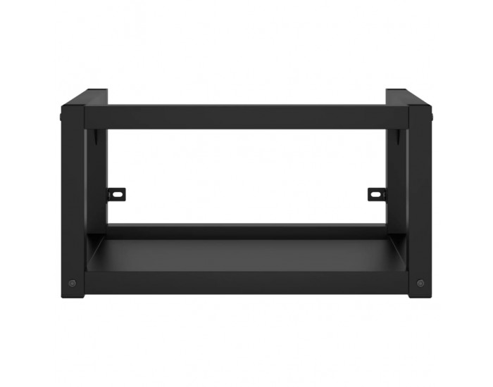 Sonata H Рамка за мивка за баня стенен монтаж черна 40x38x31 см желязо