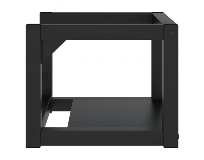 Sonata H Рамка за мивка за баня стенен монтаж черна 40x38x31 см желязо