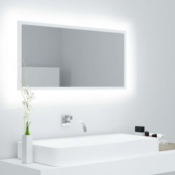 Sonata H LED огледало за баня, бяло, 90x8,5x37 см, акрил - Баня