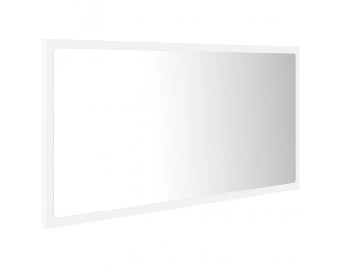 Sonata H LED огледало за баня, бяло, 90x8,5x37 см, акрил