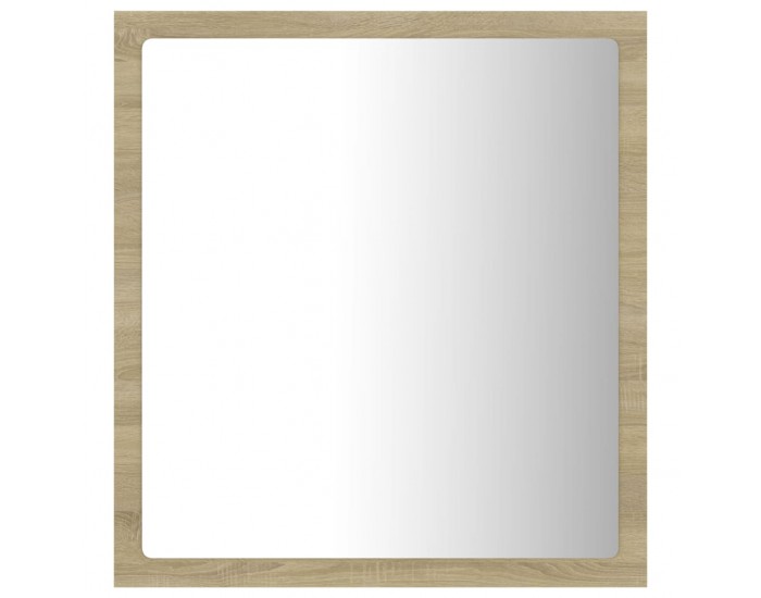 Sonata H LED огледало за баня, дъб сонома, 40x8,5x37 см, акрил