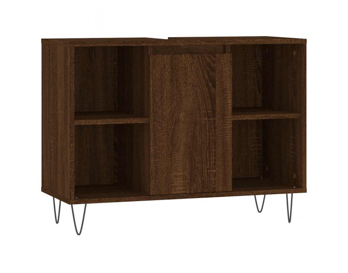 Sonata H Шкаф за баня, кафяв дъб, 80x33x60 см, инженерно дърво