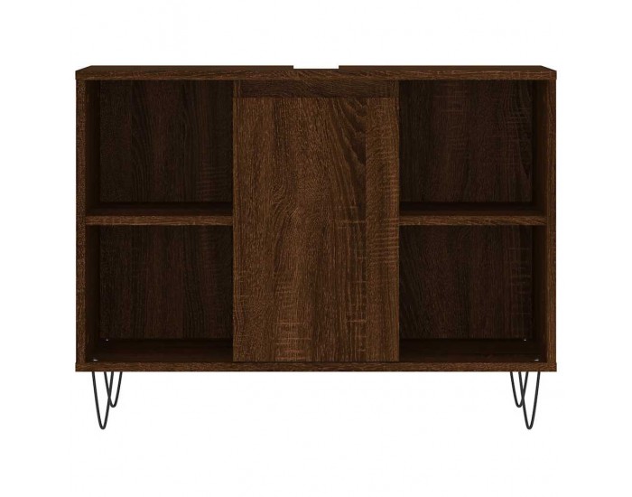 Sonata H Шкаф за баня, кафяв дъб, 80x33x60 см, инженерно дърво